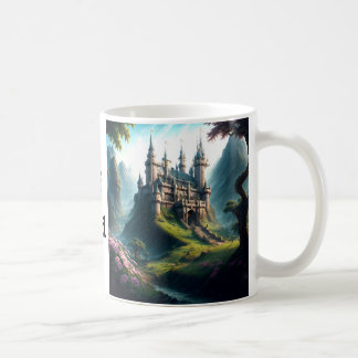 Flower Meadow Castle - Dream Along Into Fairyland Coffee Mug