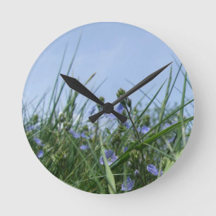 Flower Meadow Clock