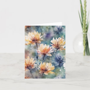 Flower meadow holiday card
