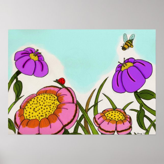 Flower Meadow Poster (Front)