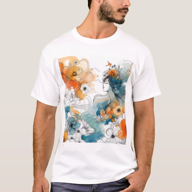 Flower meadow t-shirt (Front)