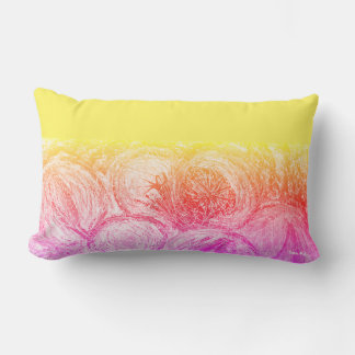 FLOWER MEADOW & YELLOW LUMBAR CUSHION