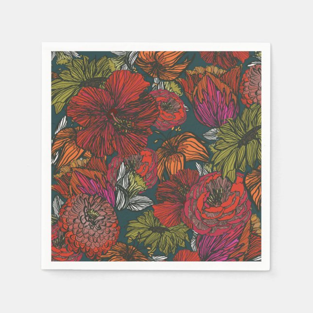 Flower Medley Napkin (Front)
