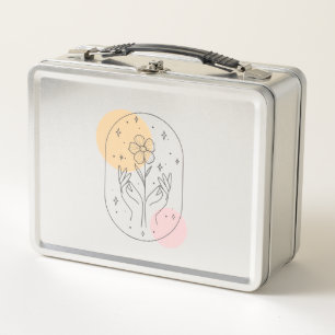 Flower Metal Lunch Box