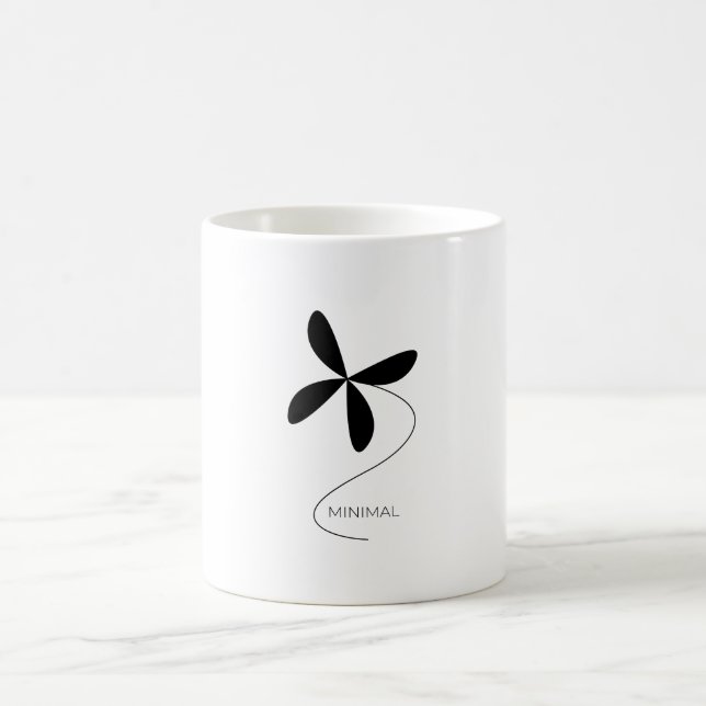 Flower minimal coffee mug (Center)