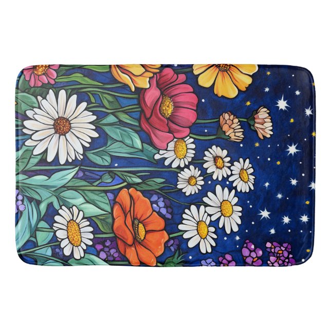 Flower mix bath mat (Front)