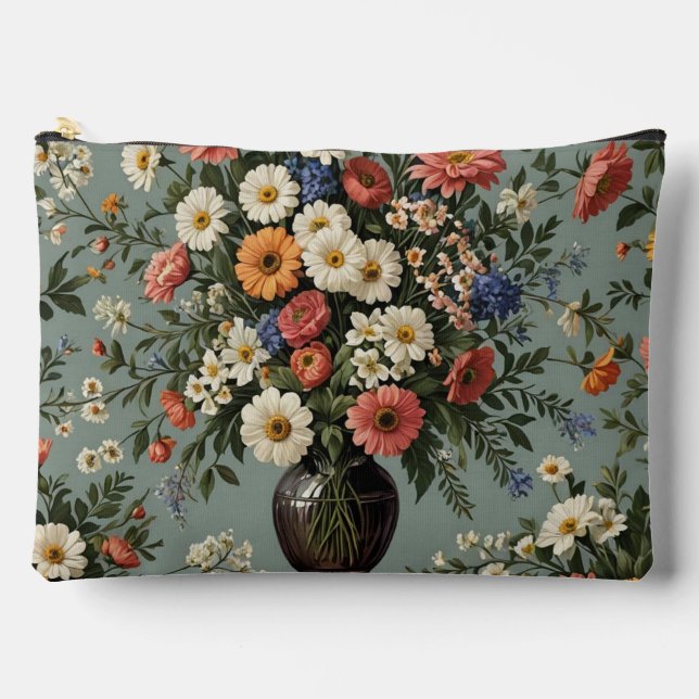 Flower mix in a vase accessory pouch (Front)