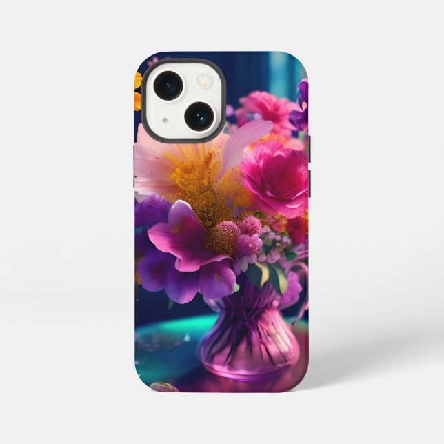 Flower Mix Vase 1 iPhone Case (Back)