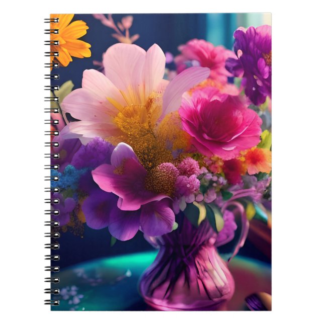 Flower Mix Vase 1 Notebook (Front)