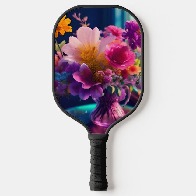 Flower Mix Vase 1 Pickleball Paddle (Front)