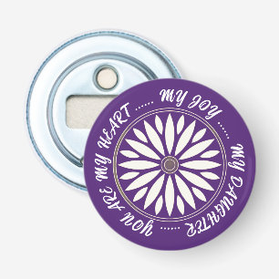 FLOWER MODERN GIFT FROM MOM DAD SISTER SON BOSS BOTTLE OPENER