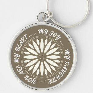 FLOWER MODERN GIFT FROM MOM DAD SISTER SON BOSS KEY RING