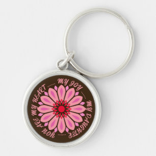 FLOWER MODERN GIFT FROM MOM DAD SISTER SON BOSS KEY RING