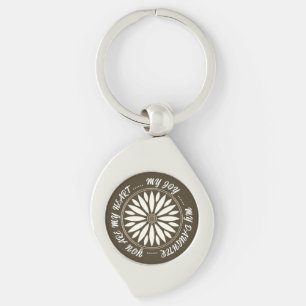 FLOWER MODERN GIFT FROM MOM DAD SISTER SON BOSS KEY RING