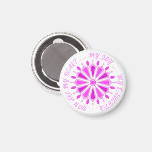 FLOWER MODERN GIFT FROM MOM DAD SISTER SON BOSS MAGNET