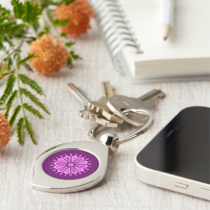 FLOWER MODERN GIFT FROM MOM DAD SISTER SON BOSS WI KEY RING