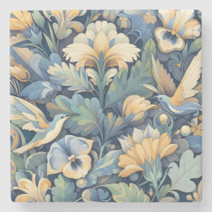 Flower Morris art Stone Coaster