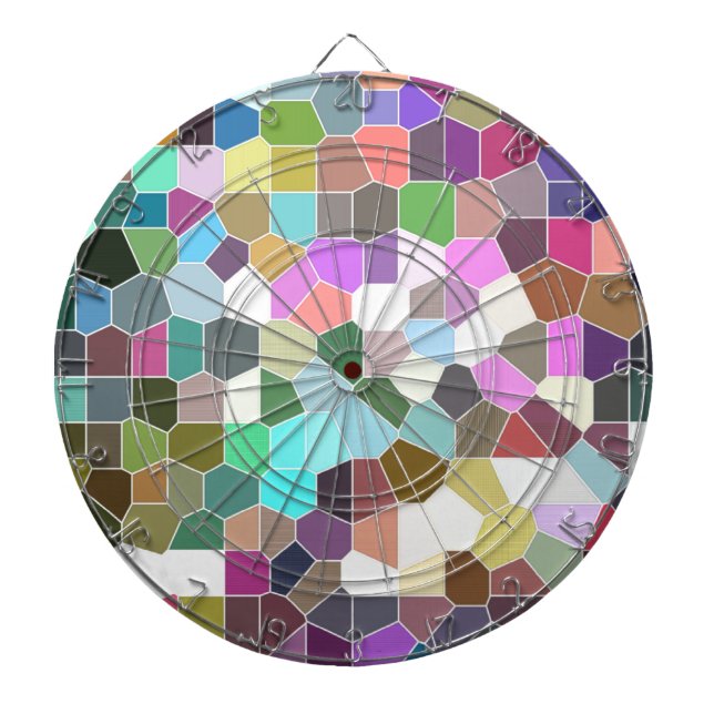 Flower Mosaic Dartboard (Front)