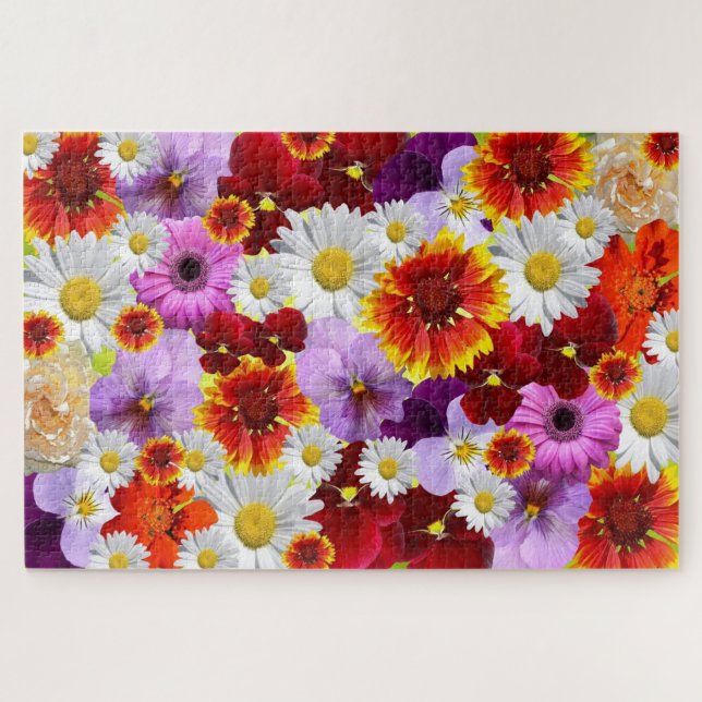 Flower Mosaic Puzzle (Horizontal)