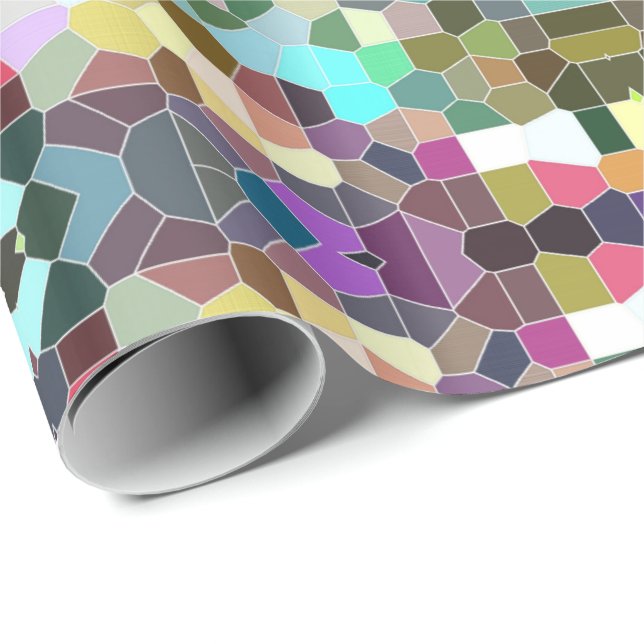 Flower Mosaic Wrapping Paper (Roll Corner)