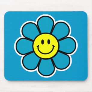Flower Mousepad (Blue)