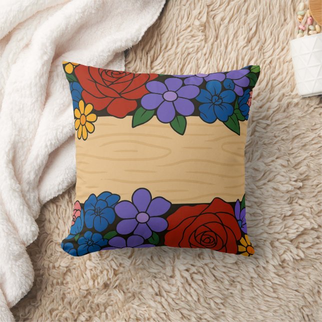 Flower name label cushion (Blanket)