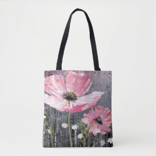Flower Nature Art Decor Paint Mosaic Tote Bag
