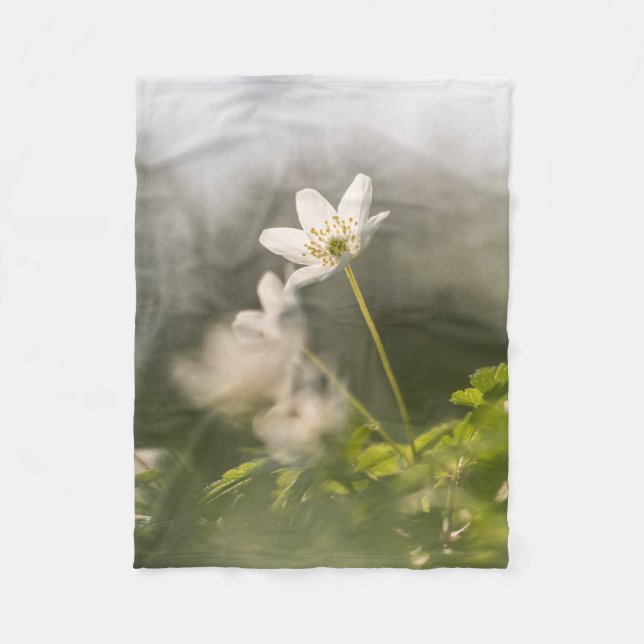 Flower Nature Photo Fleece Blanket (Front)