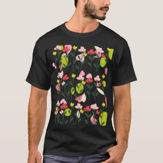 Flower Nature Seamless Pattern T-Shirt