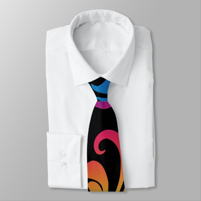 Flower Neck Tie (Tied)