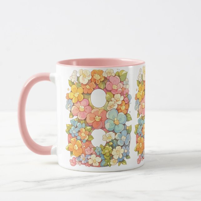 Flower Number Eight Mug (Left)