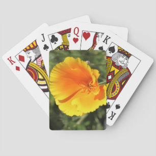 Flower of California poppy Playing Cards