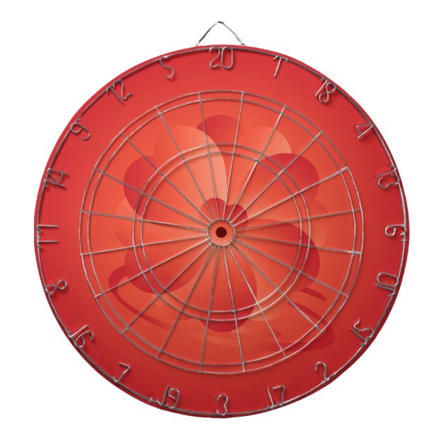 Flower of hearts dartboard (Front)