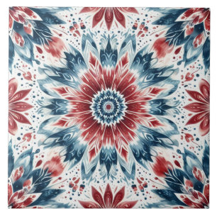 Flower of Independence Ceramic Tile