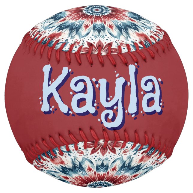 Flower of Independence (customise) Softball (Back)