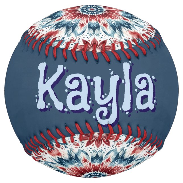 Flower of Independence (customise) Softball (Back)