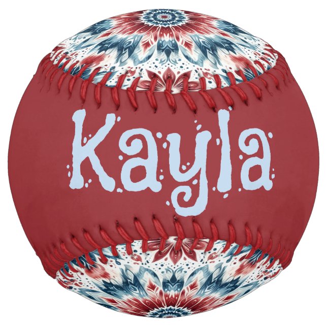 Flower of Independence (customise) Softball (Back)