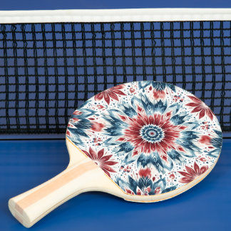 Flower of Independence Ping Pong Paddle