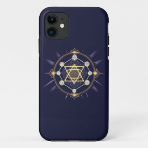 Flower of Infinity — Sacred Geometry Celestial iPhone 11 Case