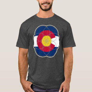 Flower of Life 051725 07 Colorado Flag Iconography T-Shirt