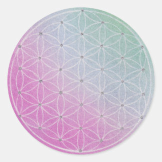 Flower of Life 1 Classic Round Sticker