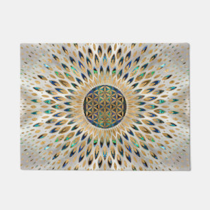 Flower of Life - Abalone Shell and Pearl Doormat