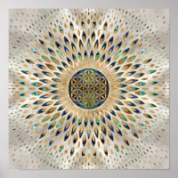 Flower of Life - Abalone Shell and Pearl