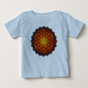 Flower Of Life - Apophysis Mandala I + your ideas Baby T-Shirt