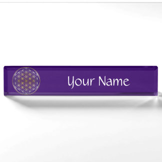 Flower of Life - BiColor Nameplate
