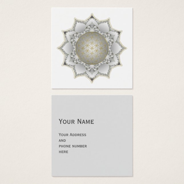 Flower Of Life - Blossoms Mandala 1 (Front & Back)