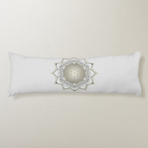 Flower Of Life - Blossoms Mandala 1 Body Cushion