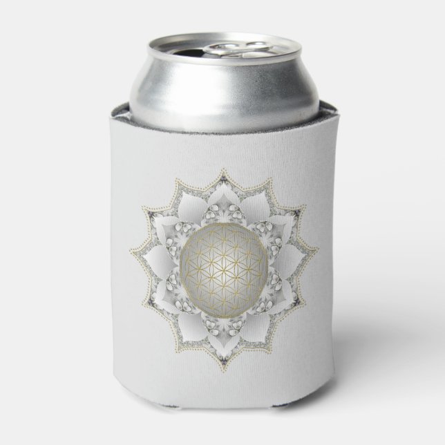 Flower Of Life - Blossoms Mandala 1 Can Cooler (Can Front)