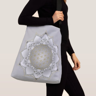Flower Of Life - Blossoms Mandala 1 Crossbody Bag