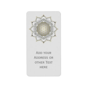 Flower Of Life - Blossoms Mandala 1 Label